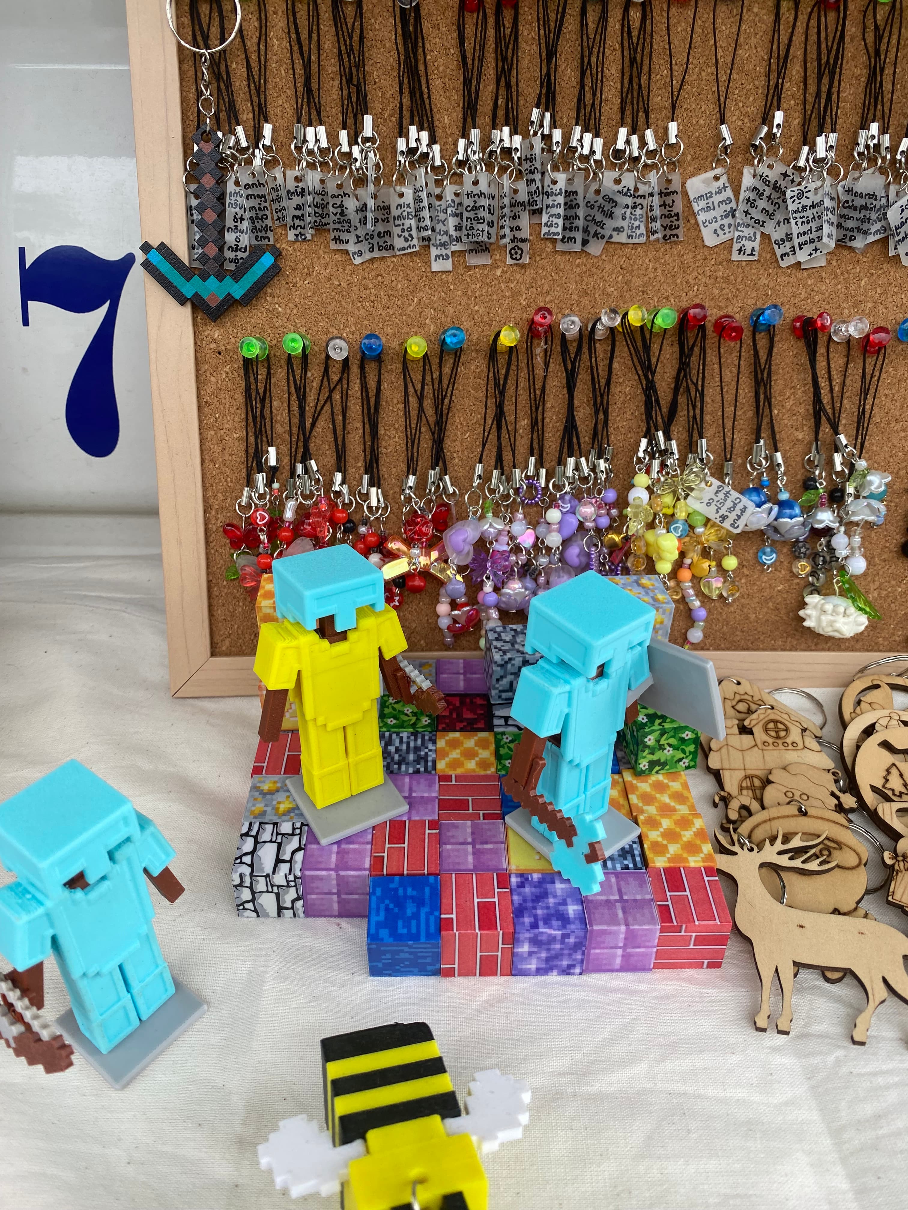 Mô hình giá treo giáp minecraft — ảnh 2