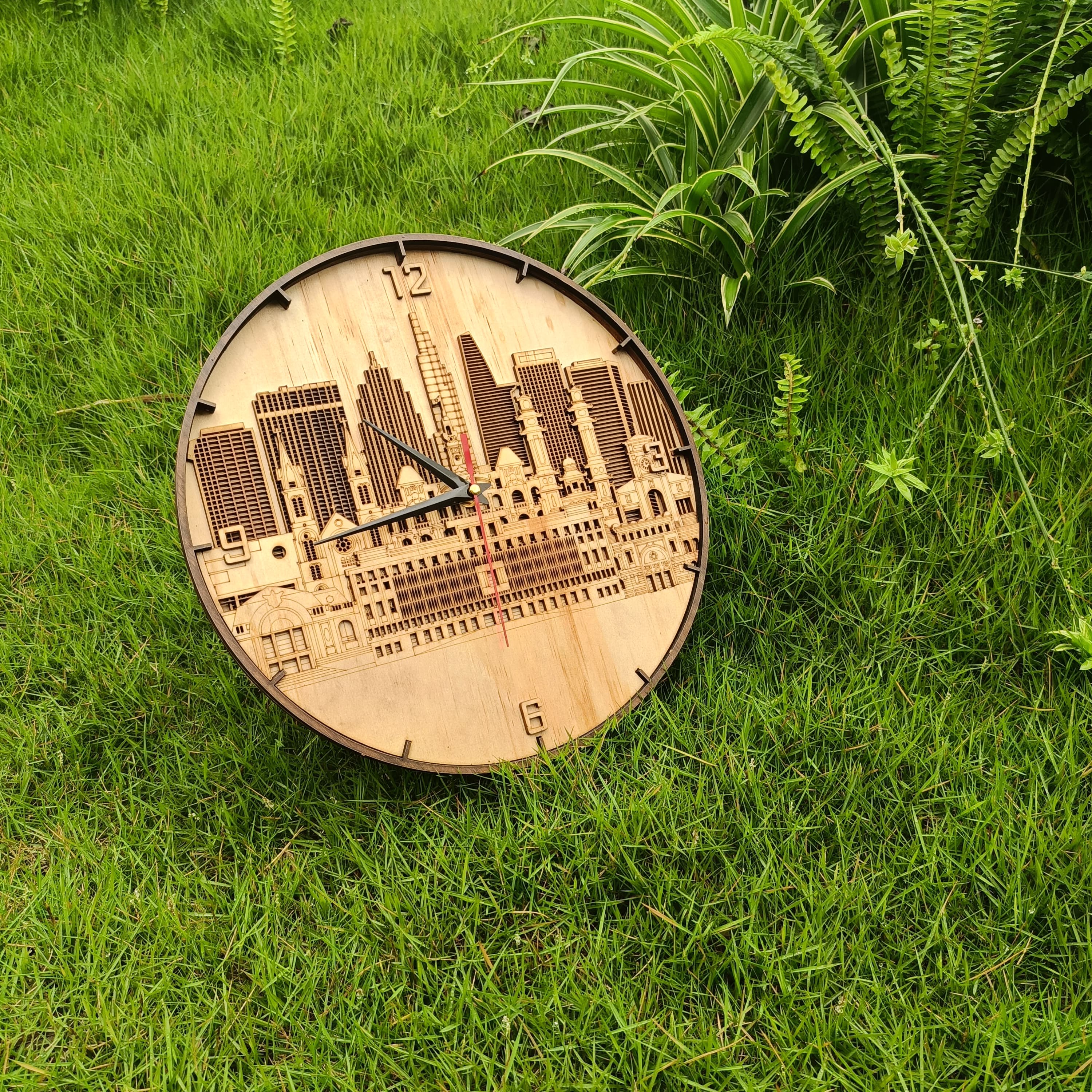 Đồng hồ gỗ custom nhiêu lớp