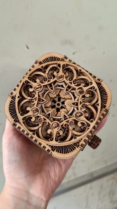 Mò hình lắp ghép hộp gỗ bí mật 2