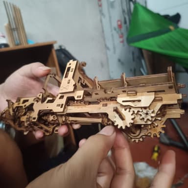 Mô hình xe gỗ có thể hoạt động 3