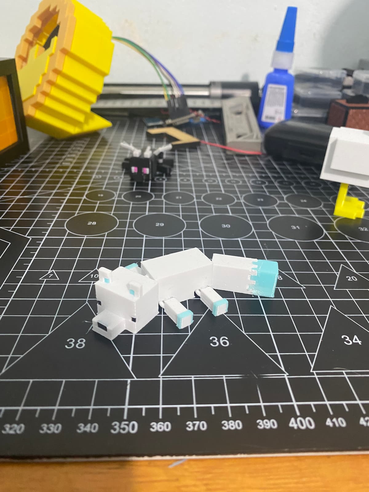 Mô hình cáo tuyết minecraft