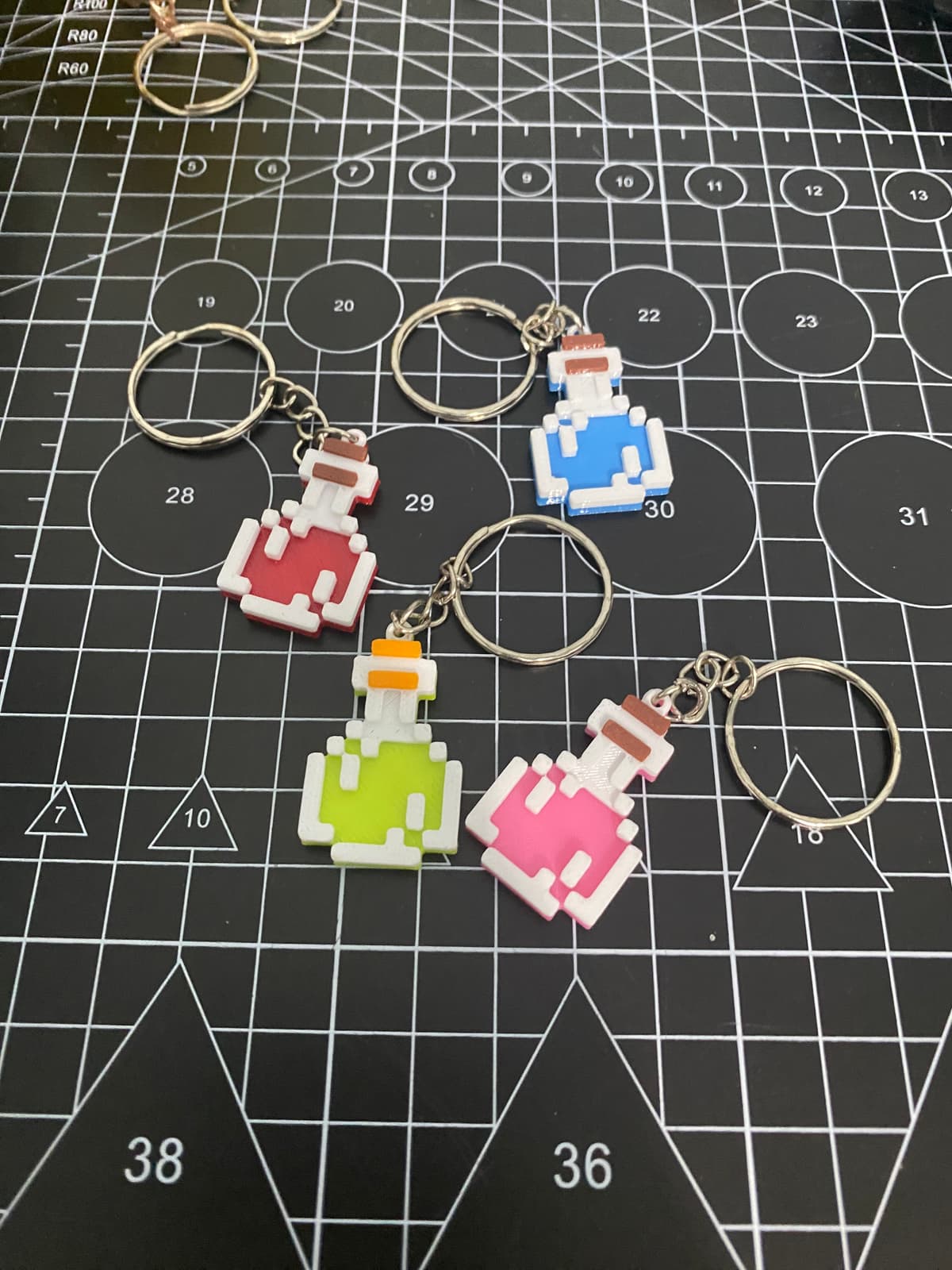 Móc khoá bình thuốc minecraft