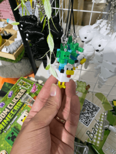Móc khoá zombie cưỡi gà minecraft 2