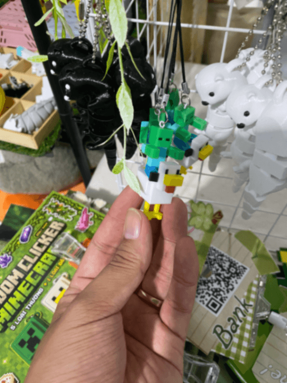 Móc khoá zombie cưỡi gà minecraft — ảnh 2