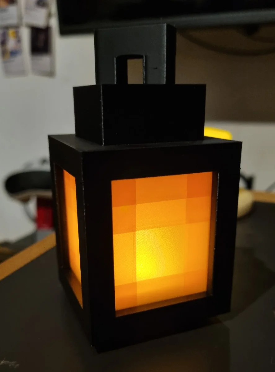 Mincraft Lantern - YELLOW - PIN TIỂU MINI — ảnh 2
