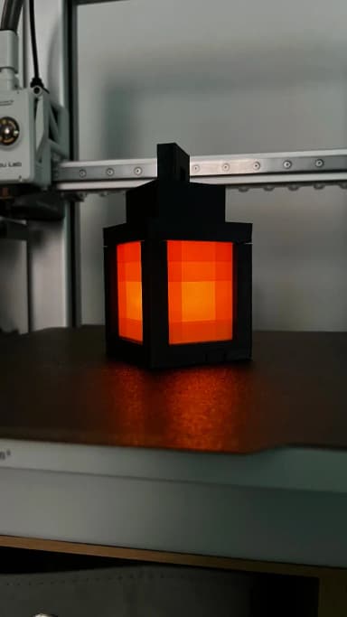 Mincraft Lantern - YELLOW - PIN TIỂU MINI 4