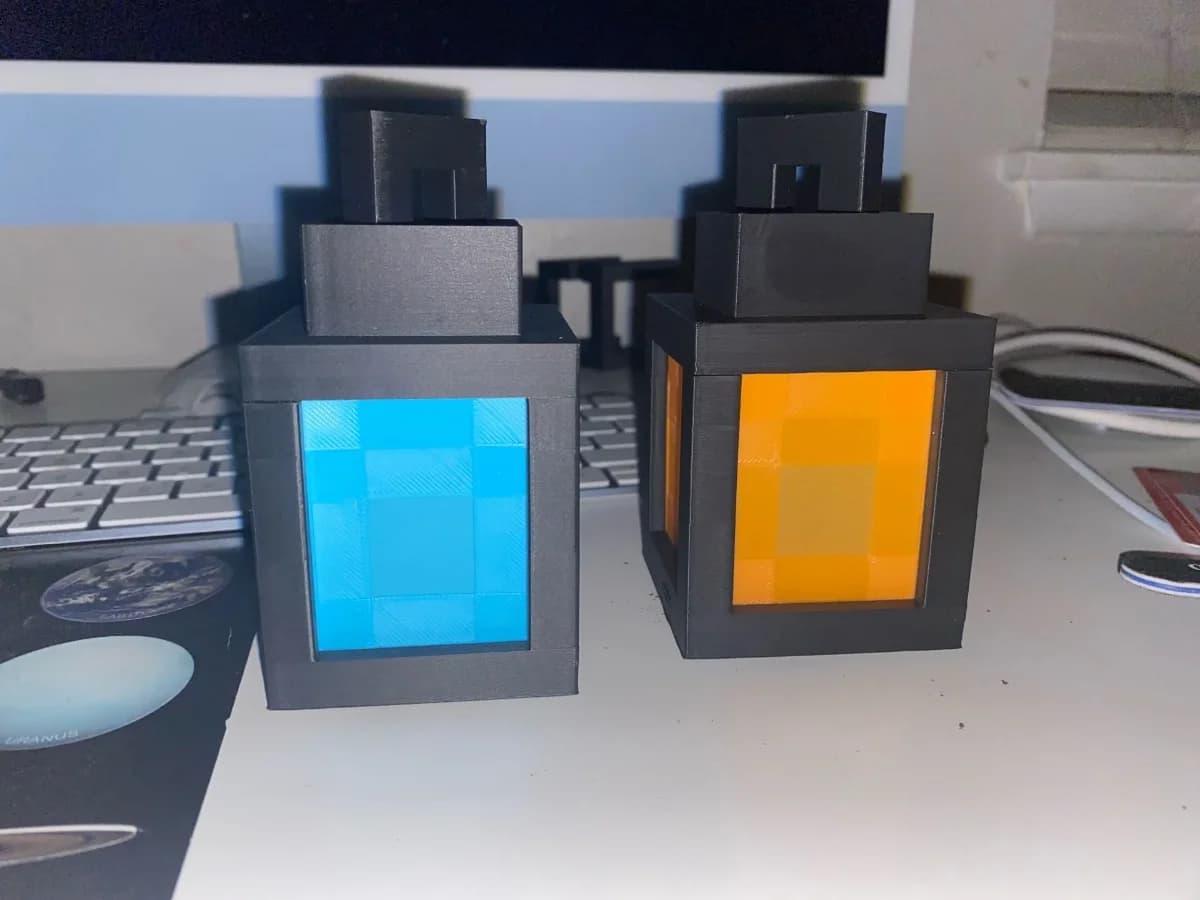 Mincraft Lantern - BLUE - PIN TIỂU MINI — ảnh 2