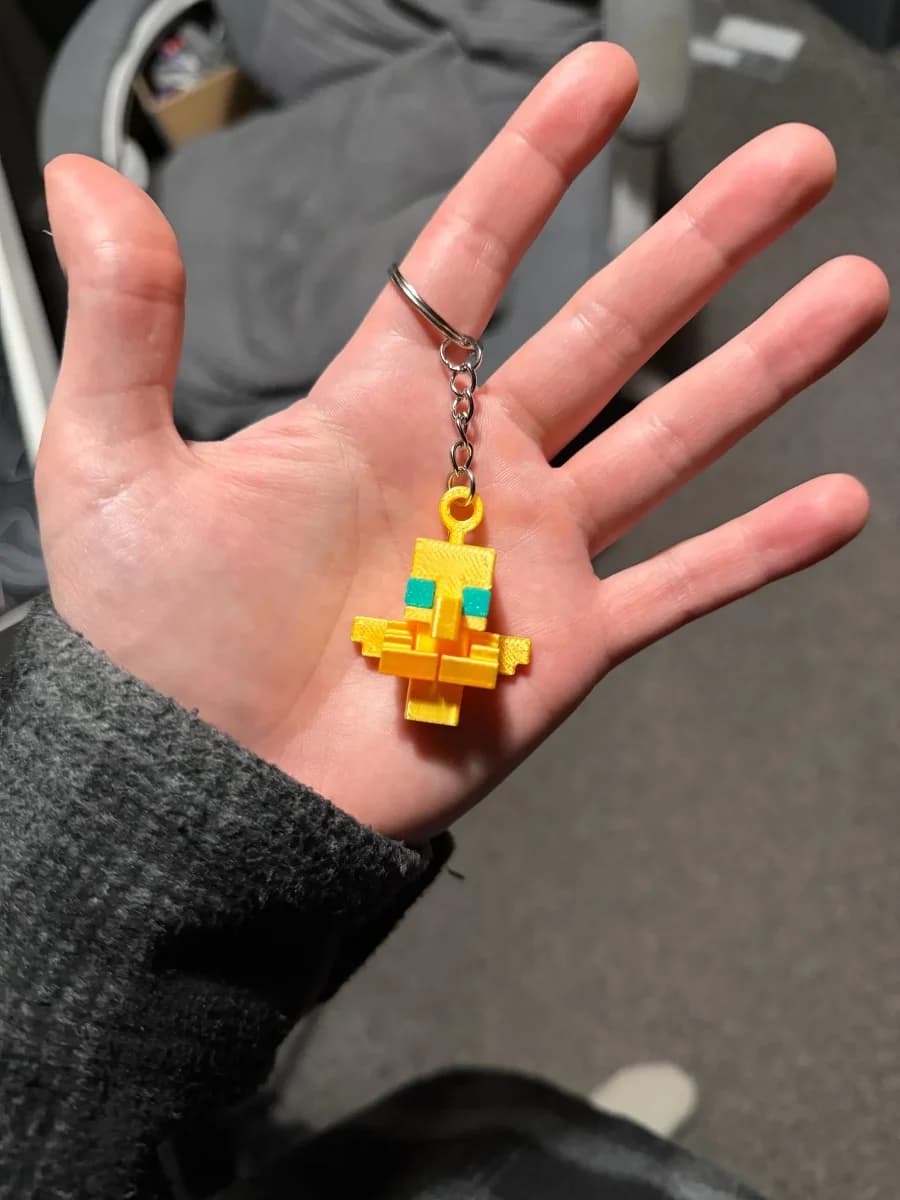 Minecraft Totem Of Undying Keychain