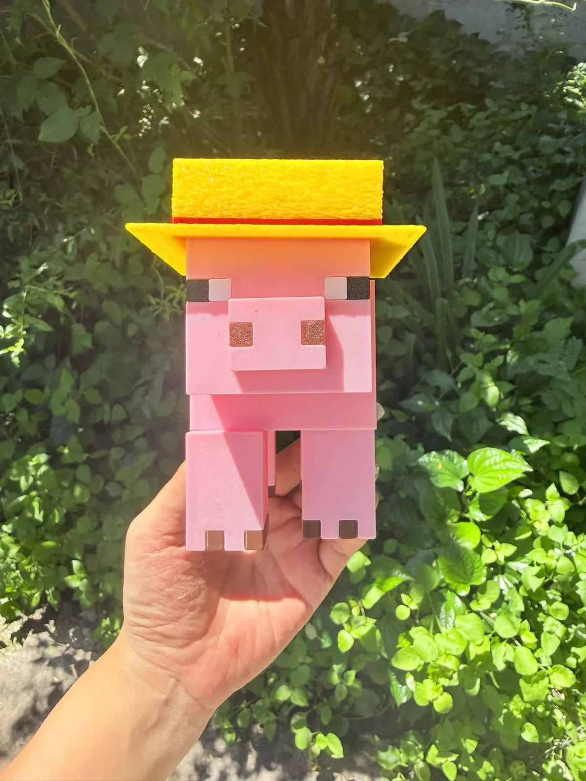 Mô hình heo đội mũ rơm – Minecraft 4