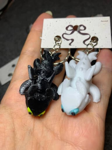 Móc khóa rồng Toothless và Light Fury – Bí kíp luyện rồng (khớp linh hoạt) 4