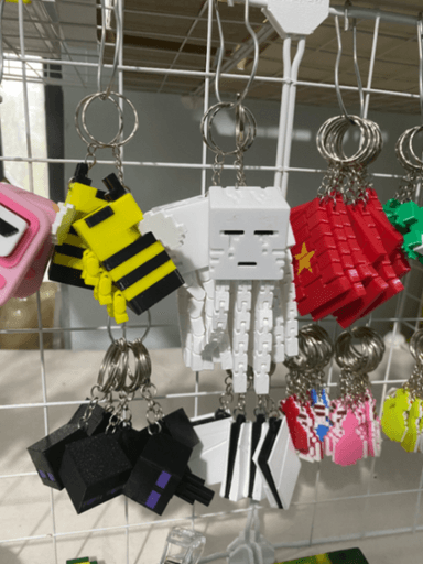 Móc khoá Ghast minecraft ( Size to ) 2
