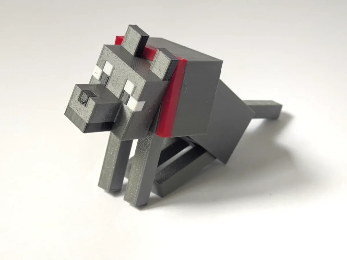 Chó Minecraft - Articulated Minecraft Dog/Wolf — ảnh 2