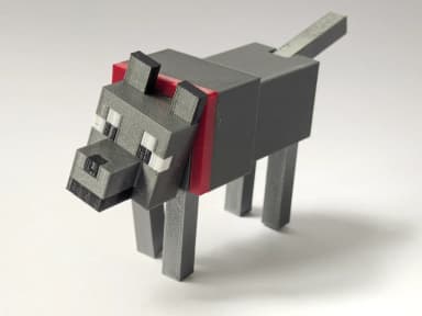 Chó Minecraft - Articulated Minecraft Dog/Wolf 3