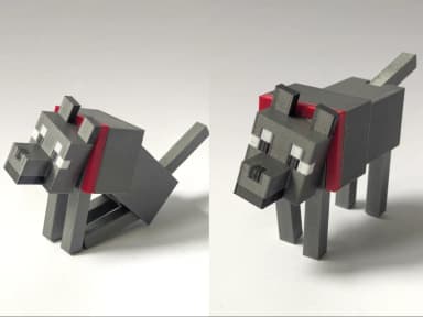 Chó Minecraft - Articulated Minecraft Dog/Wolf 4